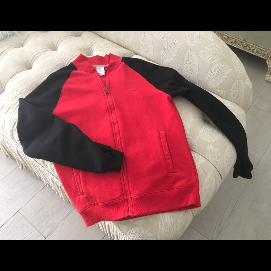 Champion Mens Zippered Sweater Jacket Mens Small